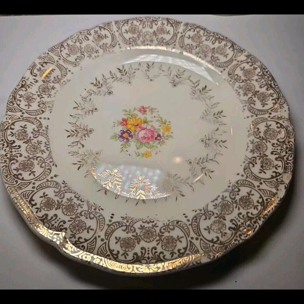 Edwin Knowles Plates‎ KNO825 5 Bread And Butter Plates Antique Rare